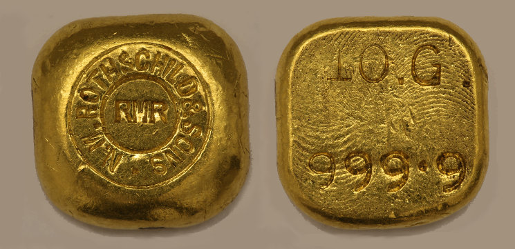 Rothschild Goldbarren 10 Gramm